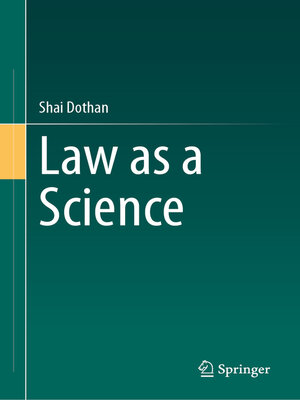 cover image of Law as a Science